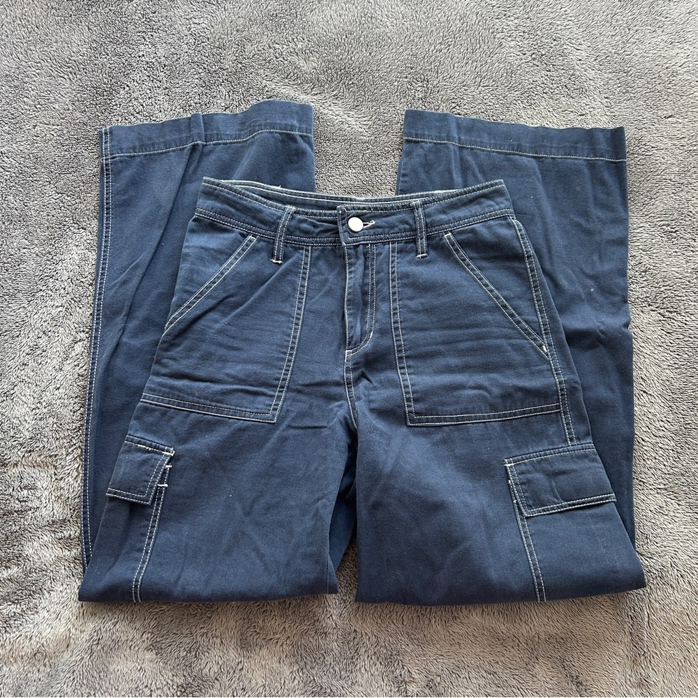 Navy cargo pants